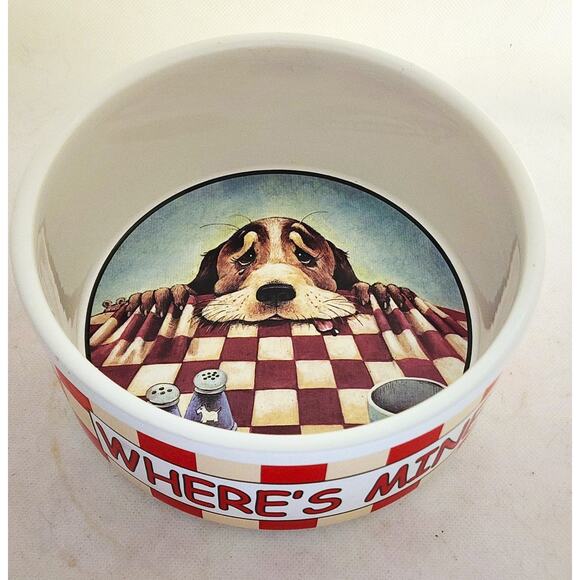 Dog Bowl-Gary Patterson-Whimsical Images-Funny Dog, Large Size - Picture 8 of 12